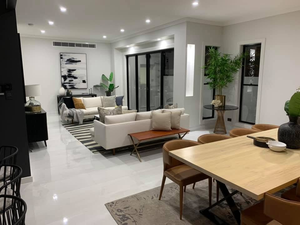 Living Room of Double Storey Home - PC Constructions