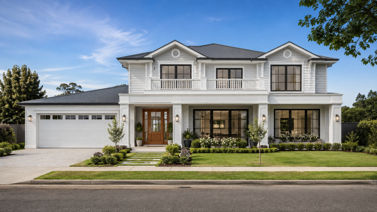 Prime Core project, house among mature trees